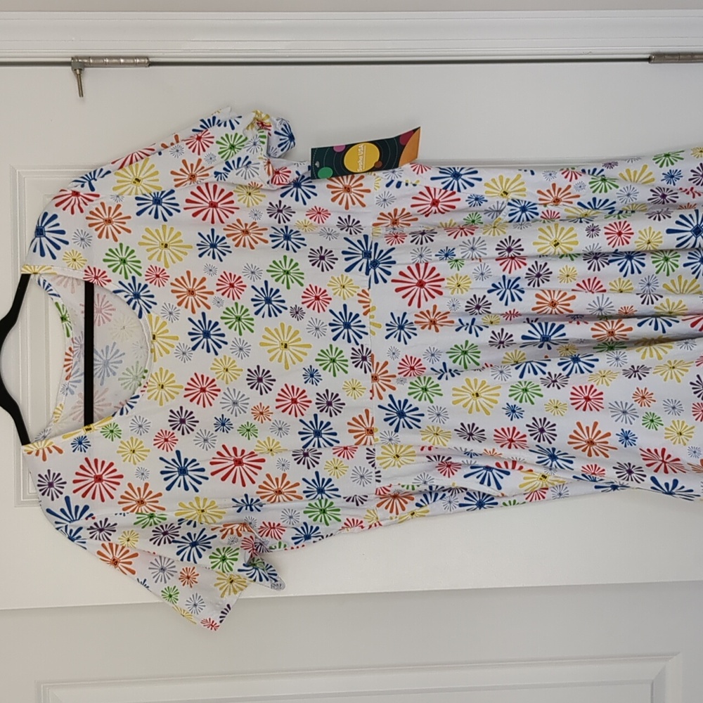 Svaha 3x Fireworks/Chemistry Twirl dress 100% organic cotton like new
